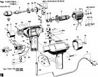 Bosch 0 601 114 001  Universal One-Speed Drill 110 V / Eu Spare Parts